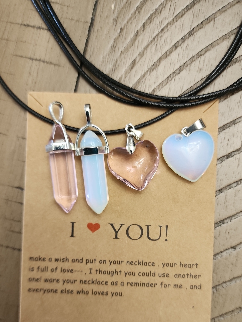 4pcs Luminous Multicolor Crystal Heart Shaped Glass Stone Best Friends Gift